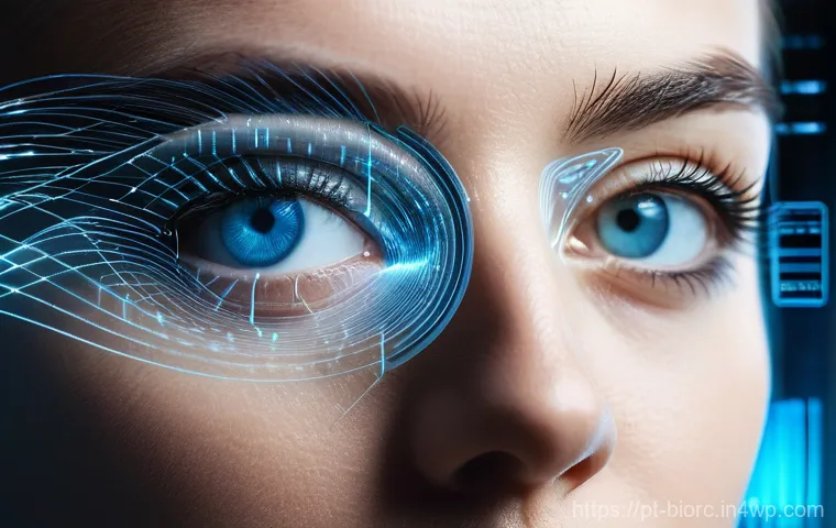 생체인식 데이터 암호화 방법 - **Prompt: Secure Biometric Authentication with Encryption**
    "A close-up of an adult's hand with ...